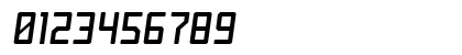 Jet Set Italic Numeric Preview