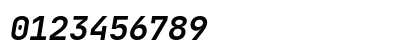 JetBrainsMono Nerd Font Mono Bold Italic Numeric Preview