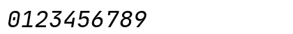 JetBrains Mono NL Italic Numeric Preview