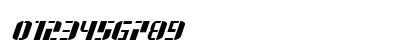 Jetway Bold Italic Numeric Preview