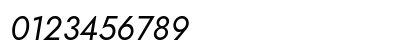 Jost Italic Numeric Preview