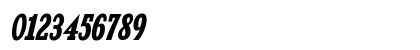 Kingsbridge Condensed Bold Italic Numeric Preview
