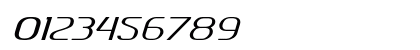 Knuckle Extra-expanded Italic Numeric Preview