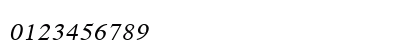 Kokila Italic Numeric Preview