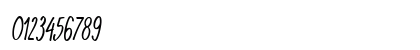 KomixCon Italic Numeric Preview
