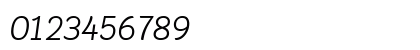 Krub Italic Numeric Preview