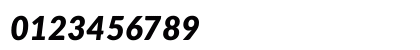 Lato Black Italic Numeric Preview