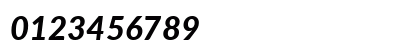 Lato Heavy Italic Numeric Preview