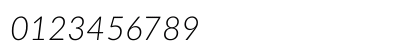 LatoLatin Light Italic Numeric Preview