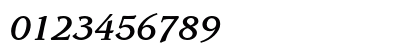 ITC Leawood Std Medium Italic Numeric Preview