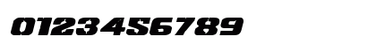 Left Hand Luke Expanded Italic Expanded Italic Numeric Preview