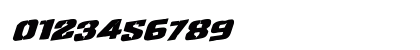 Left Hand Luke Rotalic Italic Numeric Preview