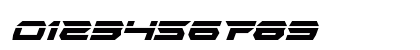 Lethal Force Laser Italic Numeric Preview