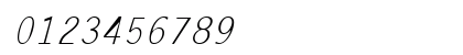LetterGothic Italic Preview