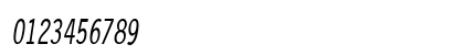 LetterGothicCondensed Slanted Numeric Preview