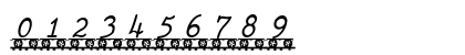 LetterTrain Italic Numeric Preview