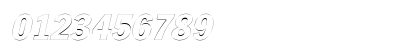 LibraryGothicHeavyOutline Italic Preview
