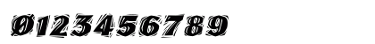 LinoLetterCutRagged Italic Preview
