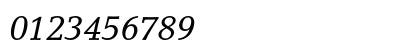 LinoLetter Std Italic Preview