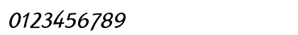 LTRana Regular Italic Numeric Preview