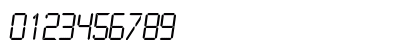 Liquid Crystal Light Italic Numeric Preview
