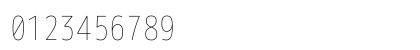 M+ 1m thin Regular Numeric Preview