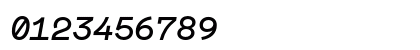 Maison Mono Medium Italic Numeric Preview