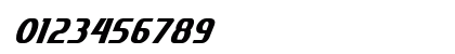 Mangia Bold Italic Numeric Preview