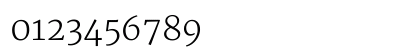 Merriweather Light Numeric Preview