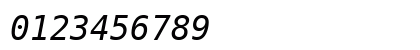 Meslo LG M DZ for Powerline Italic Preview
