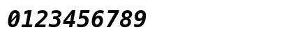 MesloLGS NF Bold Italic Preview