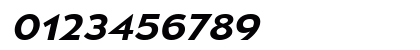 Mesmerize Expanded SemiBold Italic Numeric Preview