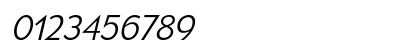 Mesmerize Light Italic Numeric Preview