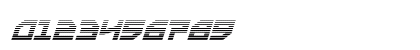 Metal Storm Gradient Italic Italic Numeric Preview