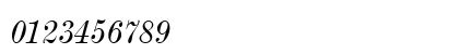 ModernMT Condensed Italic Numeric Preview