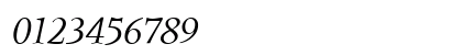 Metaphor RegularItalic Numeric Preview