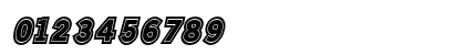 Metro College Bold Italic Numeric Preview