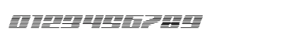 Michigan Gradient Italic Italic Numeric Preview