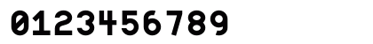 Minimal Mono Black Regular Numeric Preview
