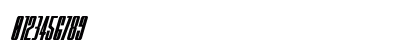 MOON Runner Condensed Italic Condensed Italic Numeric Preview