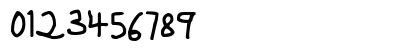 Mousedrawn Regular Numeric Preview