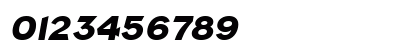 Napa Heavy SF Bold Italic Numeric Preview