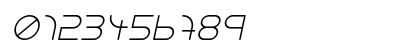 NEON CLUB MUSIC Italic Numeric Preview