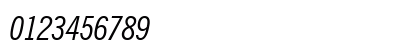 NewsGoth Cn BT Italic Numeric Preview