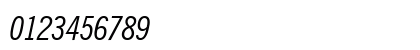NewsGoth Cn BT Italic Numeric Preview