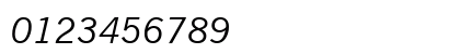 NewsGoth BT Italic Numeric Preview