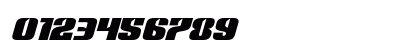 Nightwraith Expanded Italic Expanded Italic Numeric Preview