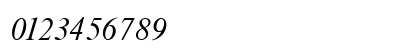 NimbusRomDCY Italic Numeric Preview