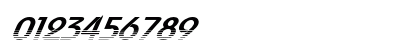 North Shore Bold Italic Numeric Preview