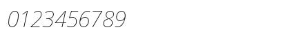 Noto Sans Disp Thin Italic Numeric Preview